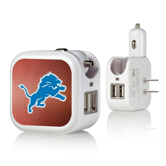 Detroit Lions Football 2 in 1 USB Charger-0