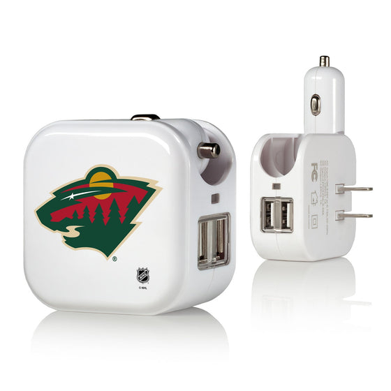 Minnesota Wild Insignia 2 in 1 USB Charger-0
