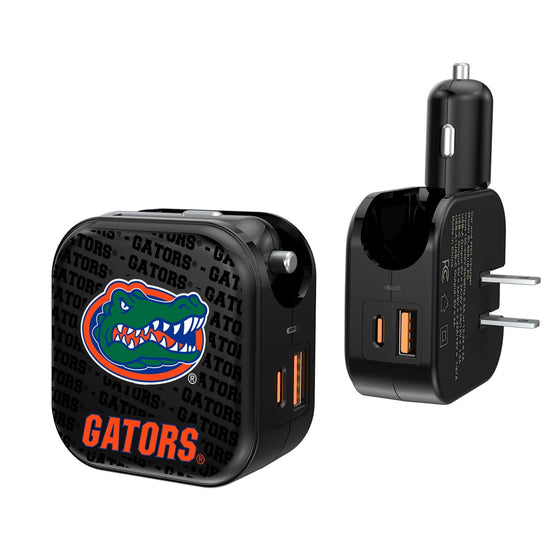 Florida Gators Blackletter 2 in 1 USB A/C Charger-0