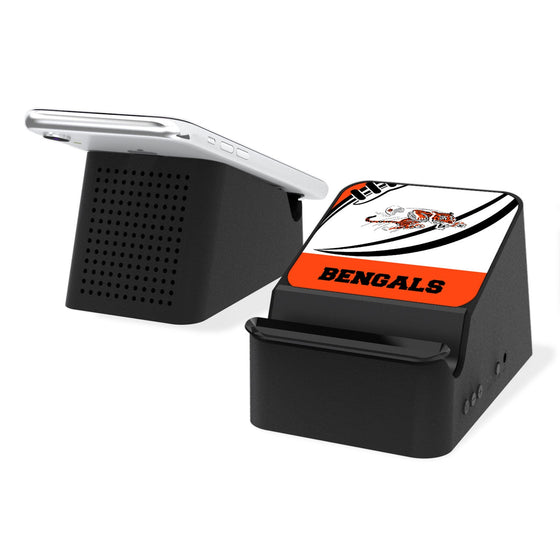 Cincinnati Bengals Passtime Wireless Charging Station and Bluetooth Speaker - 757 Sports Collectibles