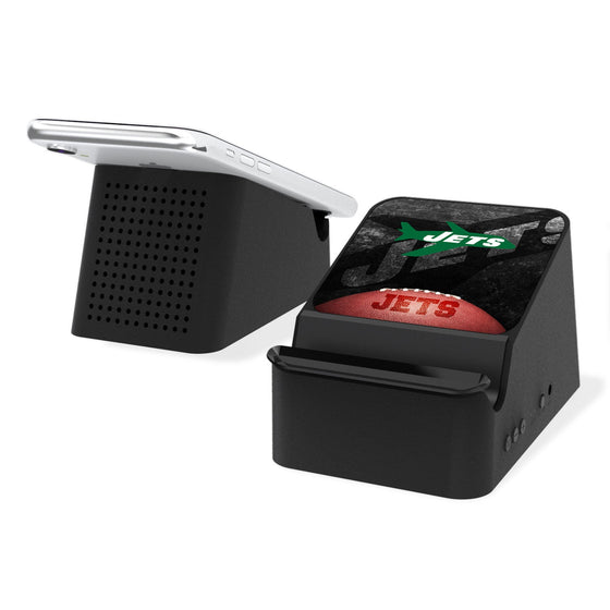New York Jets 1963 Historic Collection Legendary Wireless Charging Station and Bluetooth Speaker - 757 Sports Collectibles