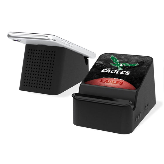 Philadelphia Eagles 1973-1995 Historic Collection Legendary Wireless Charging Station and Bluetooth Speaker - 757 Sports Collectibles