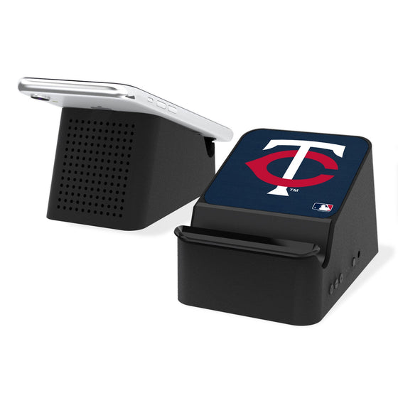 Minnesota Twins Twins Solid Wireless Charging Station and Bluetooth Speaker - 757 Sports Collectibles