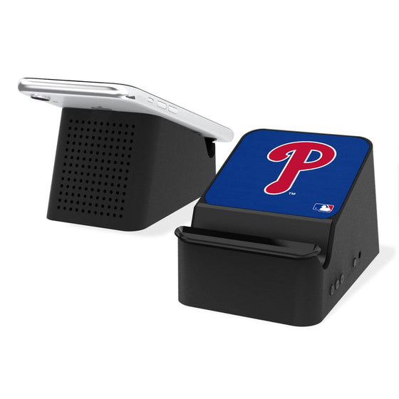 Philadelphia Phillies Solid Wireless Charging Station and Bluetooth Speaker - 757 Sports Collectibles