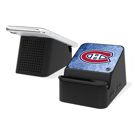 Montreal Canadiens Ice Wireless Charging Station and Bluetooth Speaker-0