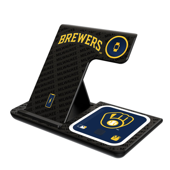 Milwaukee Brewers Tilt 3 in 1 Charging Station - 757 Sports Collectibles