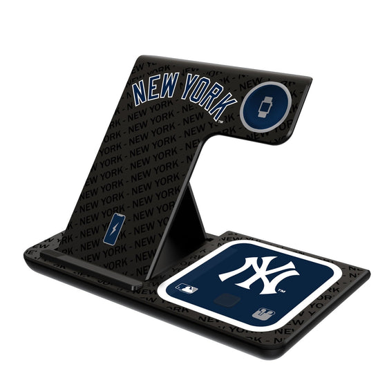 New York Yankees Tilt 3 in 1 Charging Station - 757 Sports Collectibles