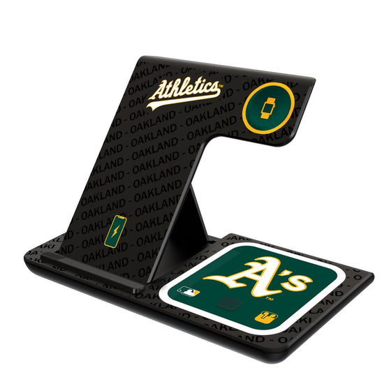 Oakland Athletics Tilt 3 in 1 Charging Station - 757 Sports Collectibles
