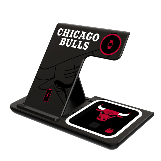 Chicago Bulls Tilt 3 in 1 Charging Station-0