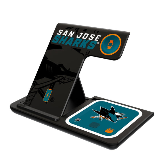 San Jose Sharks Tilt 3 in 1 Charging Station-0