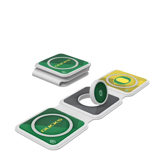 Oregon Ducks Color Block Foldable 3 in 1 Charger-0
