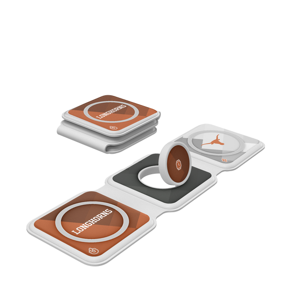 Texas Longhorns Color Block Foldable 3 in 1 Charger-0