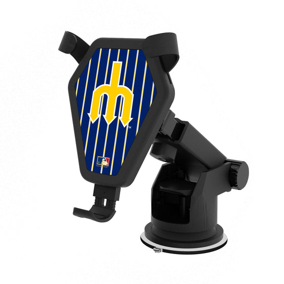 Seattle Mariners 1977-1980 - Cooperstown Collection Pinstripe Wireless Car Charger - 757 Sports Collectibles