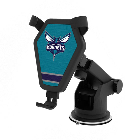 Charlotte Hornets Stripe Wireless Car Charger-0
