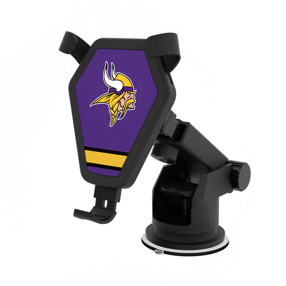 Minnesota Vikings Stripe Wireless Car Charger - 757 Sports Collectibles
