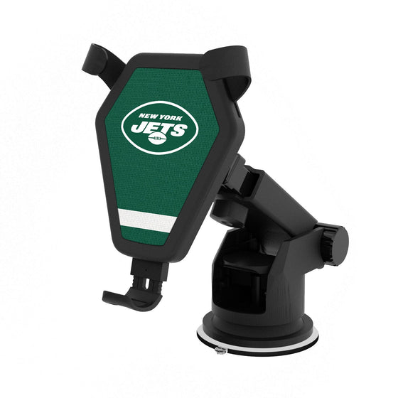 New York Jets Stripe Wireless Car Charger - 757 Sports Collectibles