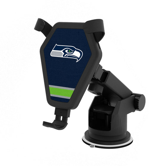 Seattle Seahawks Stripe Wireless Car Charger - 757 Sports Collectibles