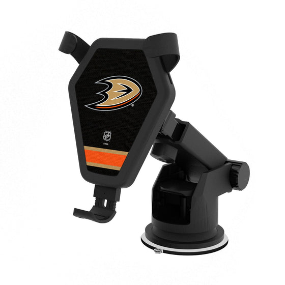 Anaheim Ducks Stripe Wireless Car Charger-0