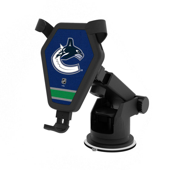 Vancouver Canucks Stripe Wireless Car Charger-0