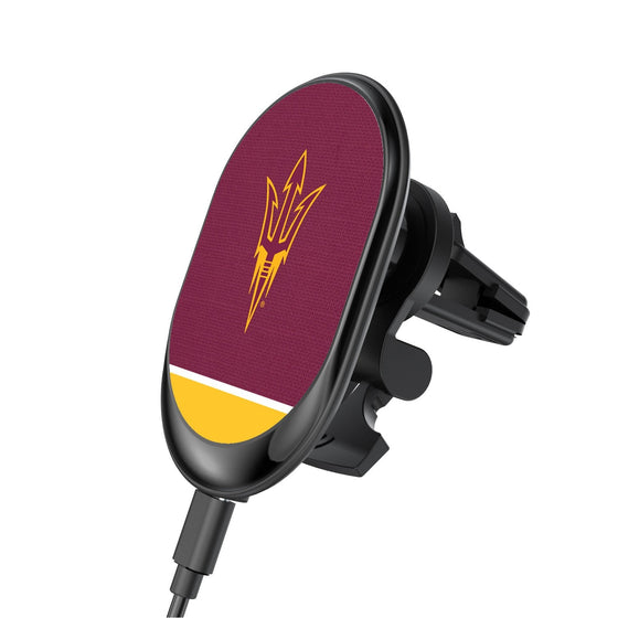 Arizona State Sun Devils Solid Wordmark Wireless Car Charger-0