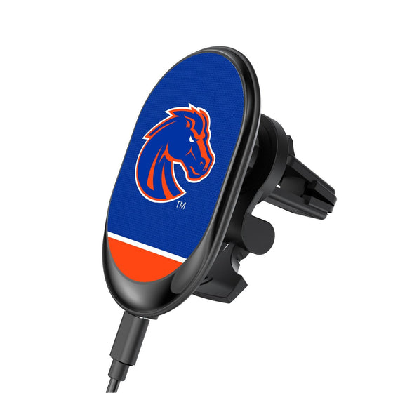 Boise State Broncos Solid Wordmark Wireless Car Charger-0