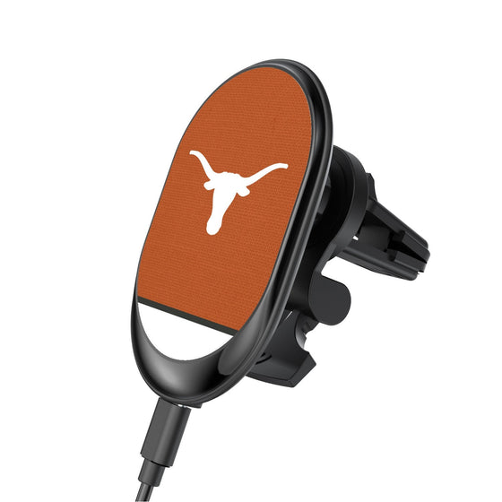 Texas Longhorns Solid Wordmark Wireless Car Charger-0