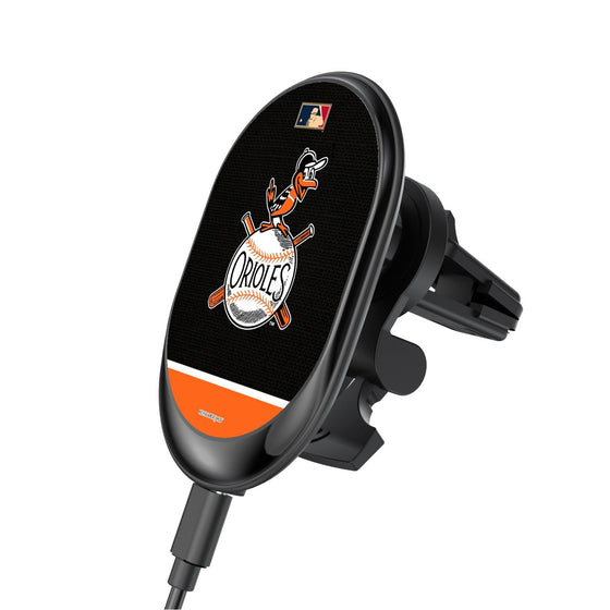 Baltimore Orioles 1954-1963 - Cooperstown Collection Solid Wordmark Wireless Car Charger - 757 Sports Collectibles