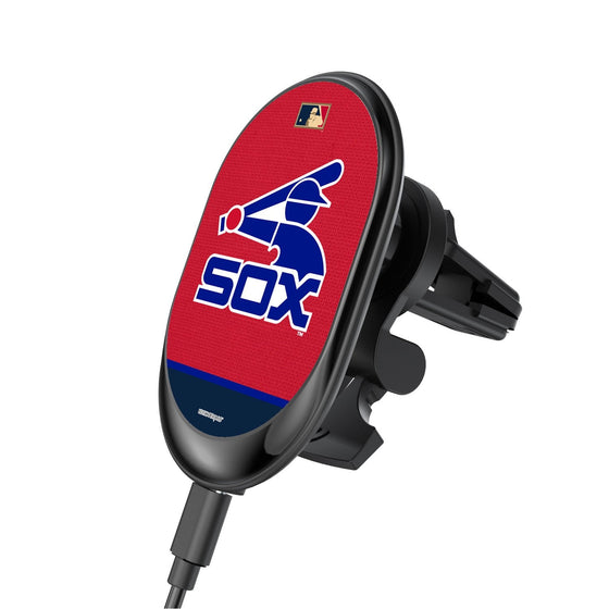 Chicago White Sox 1976-1981 - Cooperstown Collection Solid Wordmark Wireless Car Charger - 757 Sports Collectibles