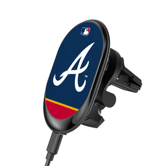 Atlanta Braves Solid Wordmark Wireless Car Charger - 757 Sports Collectibles