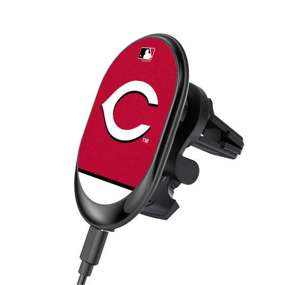 Cincinnati Reds Solid Wordmark Wireless Car Charger - 757 Sports Collectibles