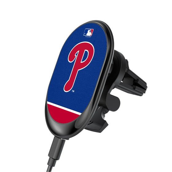 Philadelphia Phillies Solid Wordmark Wireless Car Charger - 757 Sports Collectibles