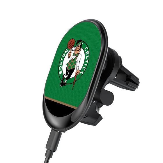 Boston Celtics Solid Wordmark Wireless Car Charger-0