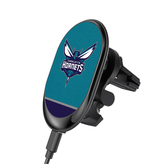 Charlotte Hornets Solid Wordmark Wireless Car Charger-0