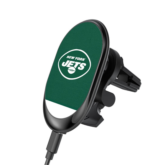 New York Jets Solid Wordmark Wireless Car Charger - 757 Sports Collectibles