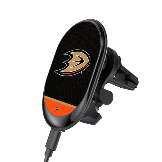 Anaheim Ducks Solid Wordmark Wireless Car Charger-0