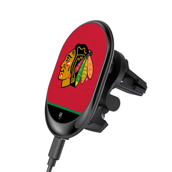 Chicago Blackhawks Solid Wordmark Wireless Car Charger-0