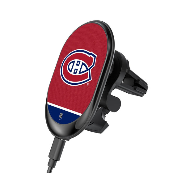 Montreal Canadiens Solid Wordmark Wireless Car Charger-0