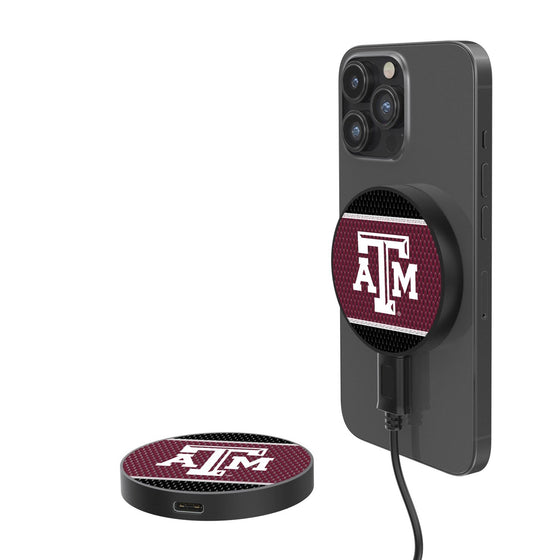 Texas A&M Aggies Mesh 15-Watt Wireless Magnetic Charger-0