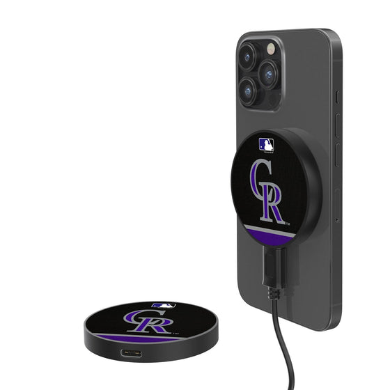 Colorado Rockies Stripe 10-Watt Wireless Magnetic Charger - 757 Sports Collectibles