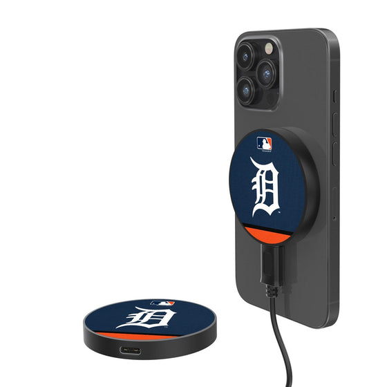 Detroit Tigers Stripe 10-Watt Wireless Magnetic Charger - 757 Sports Collectibles