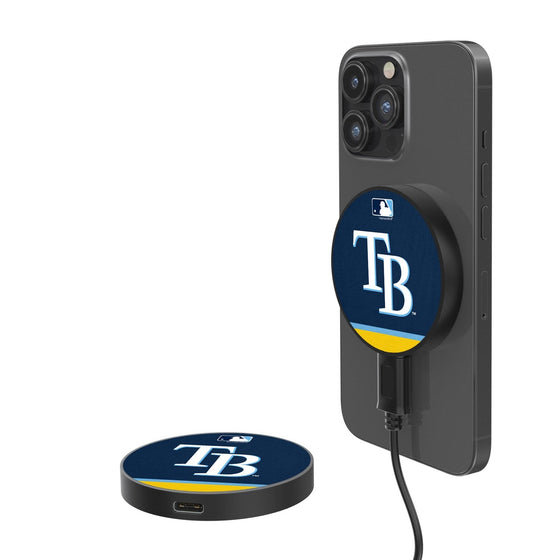 Tampa Bay Rays Stripe 10-Watt Wireless Magnetic Charger - 757 Sports Collectibles