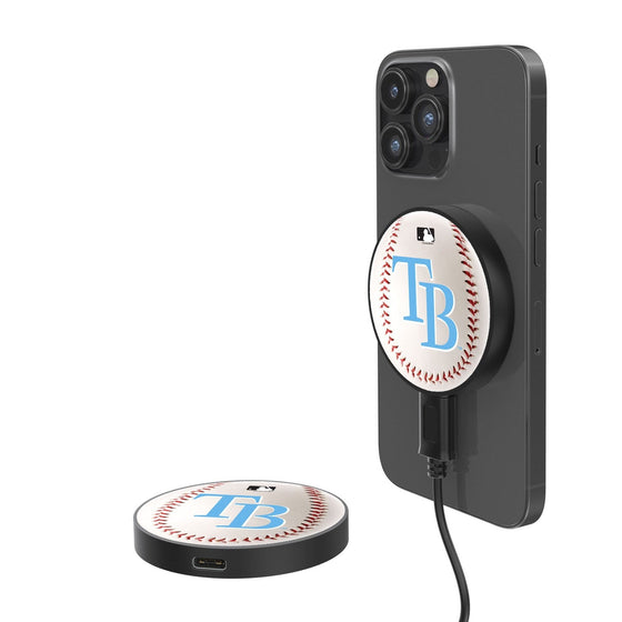 Tampa Bay Rays Baseball 10-Watt Wireless Magnetic Charger - 757 Sports Collectibles