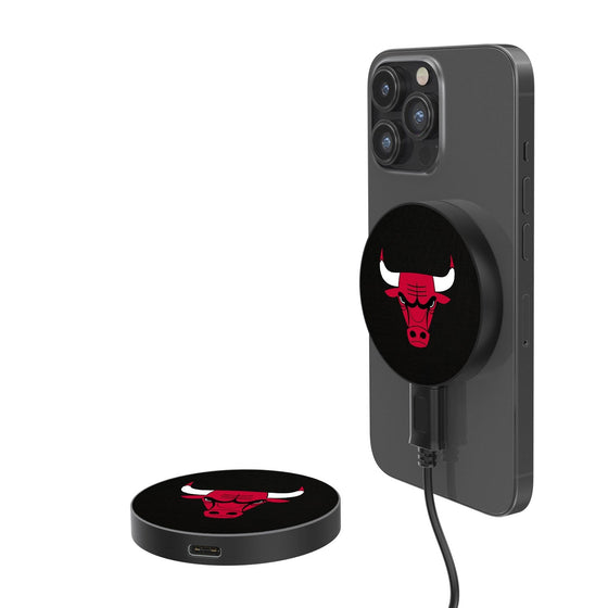 Chicago Bulls Solid 15-Watt Wireless Magnetic Charger-0
