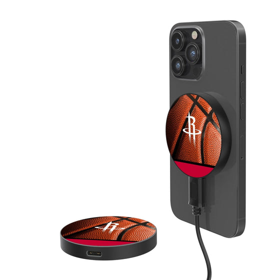 Houston Rockets Basketball 15-Watt Wireless Magnetic Charger-0