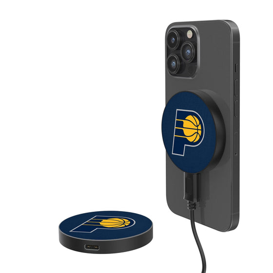 Indiana Pacers Solid 15-Watt Wireless Magnetic Charger-0