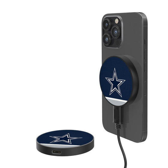 Dallas Cowboys Stripe 10-Watt Wireless Magnetic Charger - 757 Sports Collectibles