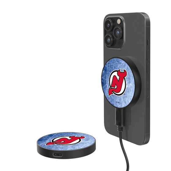 New Jersey Devils Ice 15-Watt Wireless Magnetic Charger-0