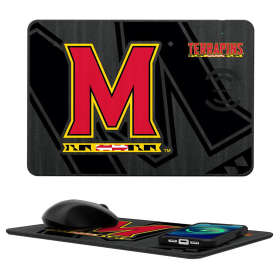 Maryland Terrapins Tilt 15-Watt Wireless Charger and Mouse Pad-0