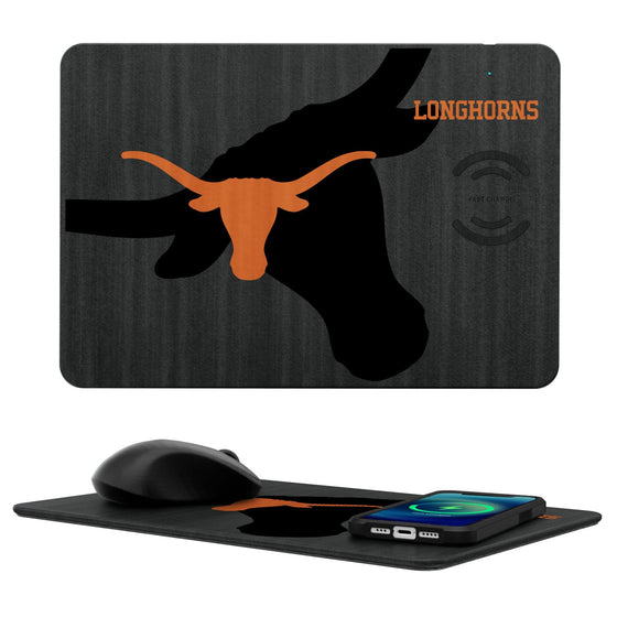 Texas Longhorns Tilt 15-Watt Wireless Charger and Mouse Pad-0