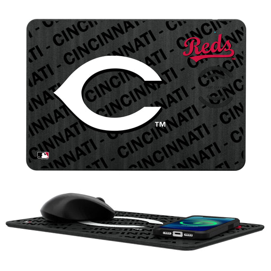 Cincinnati Reds Tilt 15-Watt Wireless Charger and Mouse Pad - 757 Sports Collectibles
